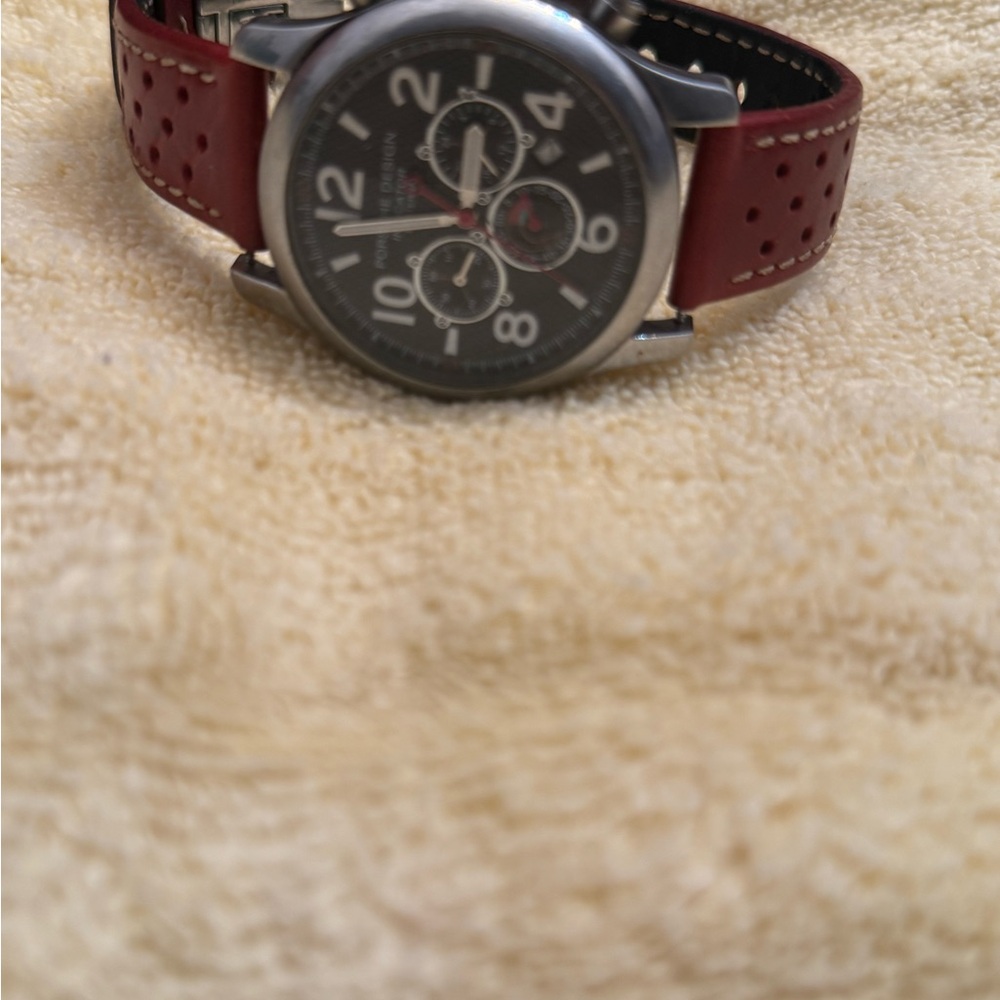 Porsche Design Black and Red Watch